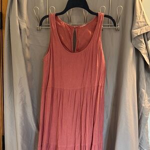 Sleeveless Coral Dress